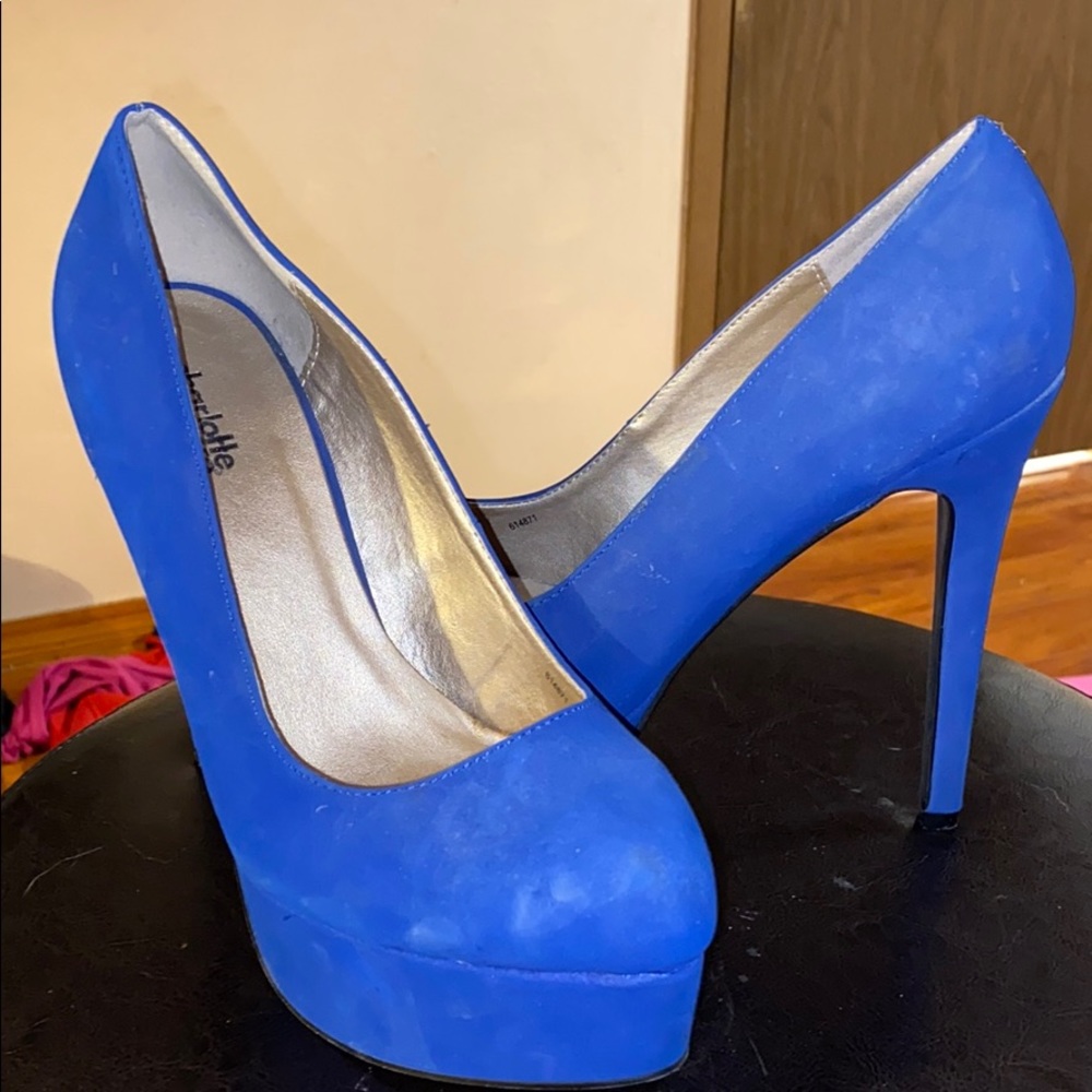 Blue heels
